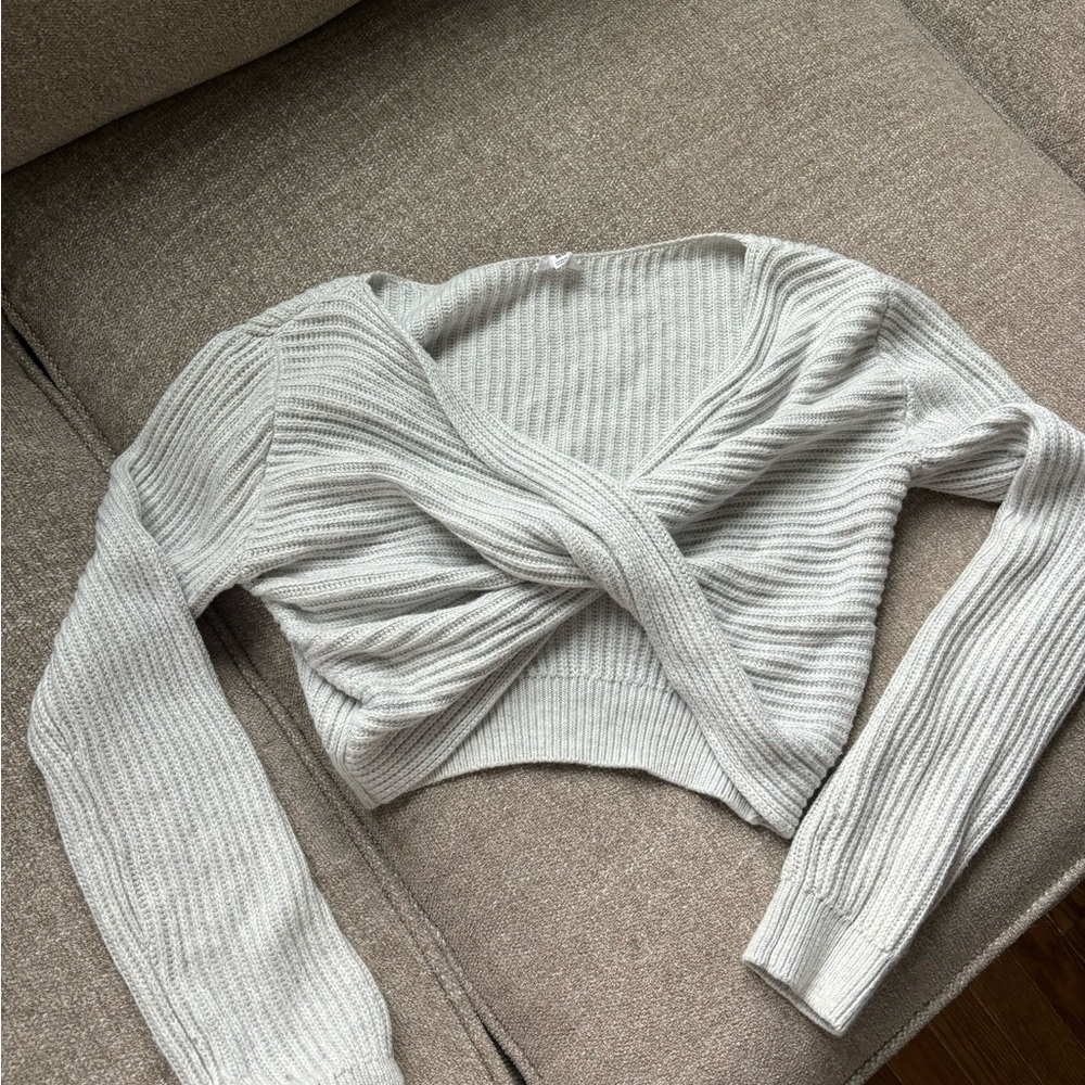 Garage Soft Gray Knit Pullover